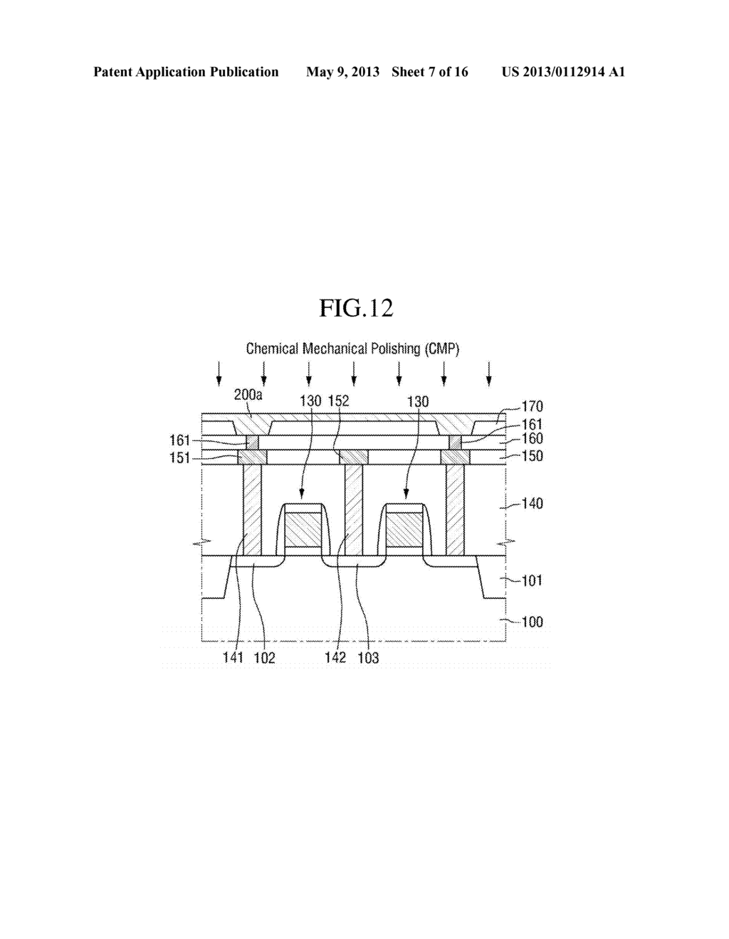 Slurry Composition For Polishing And Method Of Manufacturing Phase Change     Memory Device Using The Same - diagram, schematic, and image 08