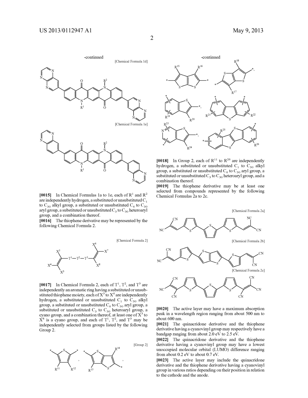 ORGANIC PHOTOELECTRONIC DEVICE AND IMAGE SENSOR - diagram, schematic, and image 12