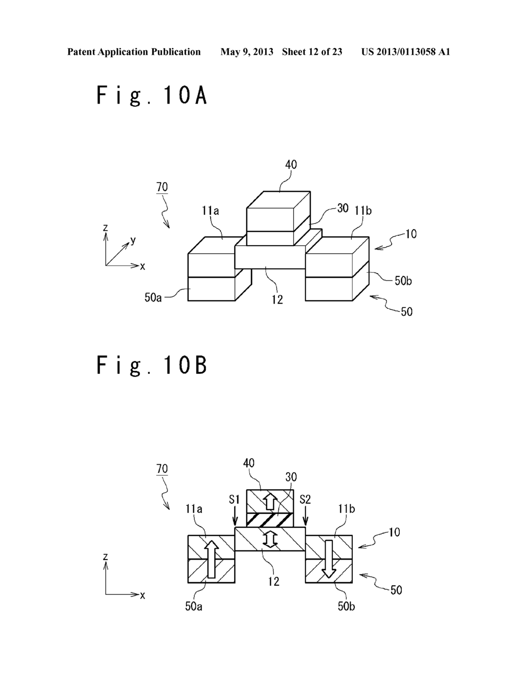 MAGNETIC MEMORY ELEMENT, MAGNETIC MEMORY AND MANUFACTURING METHOD OF THE     SAME - diagram, schematic, and image 13