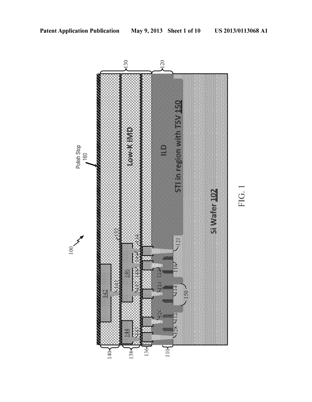 LOW-K DIELECTRIC PROTECTION SPACER FOR PATTERNING THROUGH SUBSTRATE VIAS     THROUGH A LOW-K WIRING LAYER - diagram, schematic, and image 02