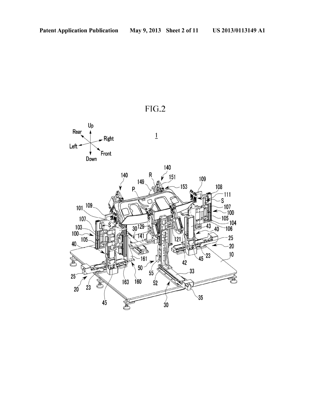 APPARATUS FOR CLAMPING PANEL FOR VEHICLE - diagram, schematic, and image 03