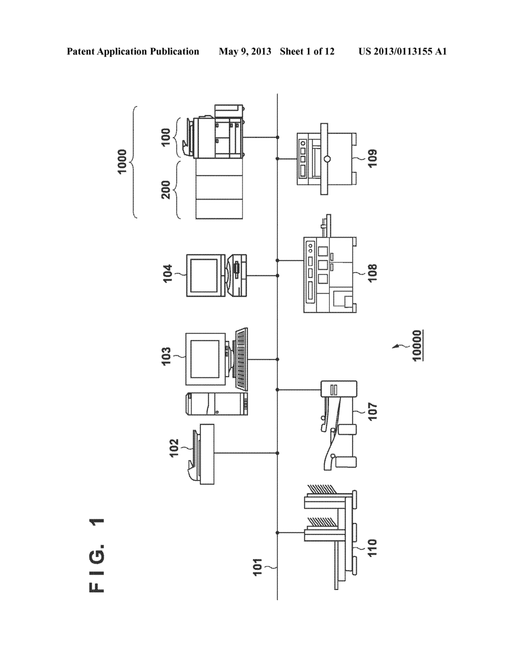PRINTING APPARATUS, METHOD FOR CONTROLLING SAME, AND STORAGE MEDIUM - diagram, schematic, and image 02