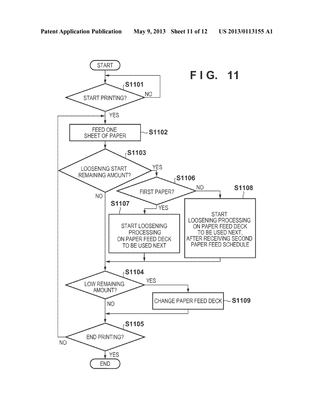 PRINTING APPARATUS, METHOD FOR CONTROLLING SAME, AND STORAGE MEDIUM - diagram, schematic, and image 12