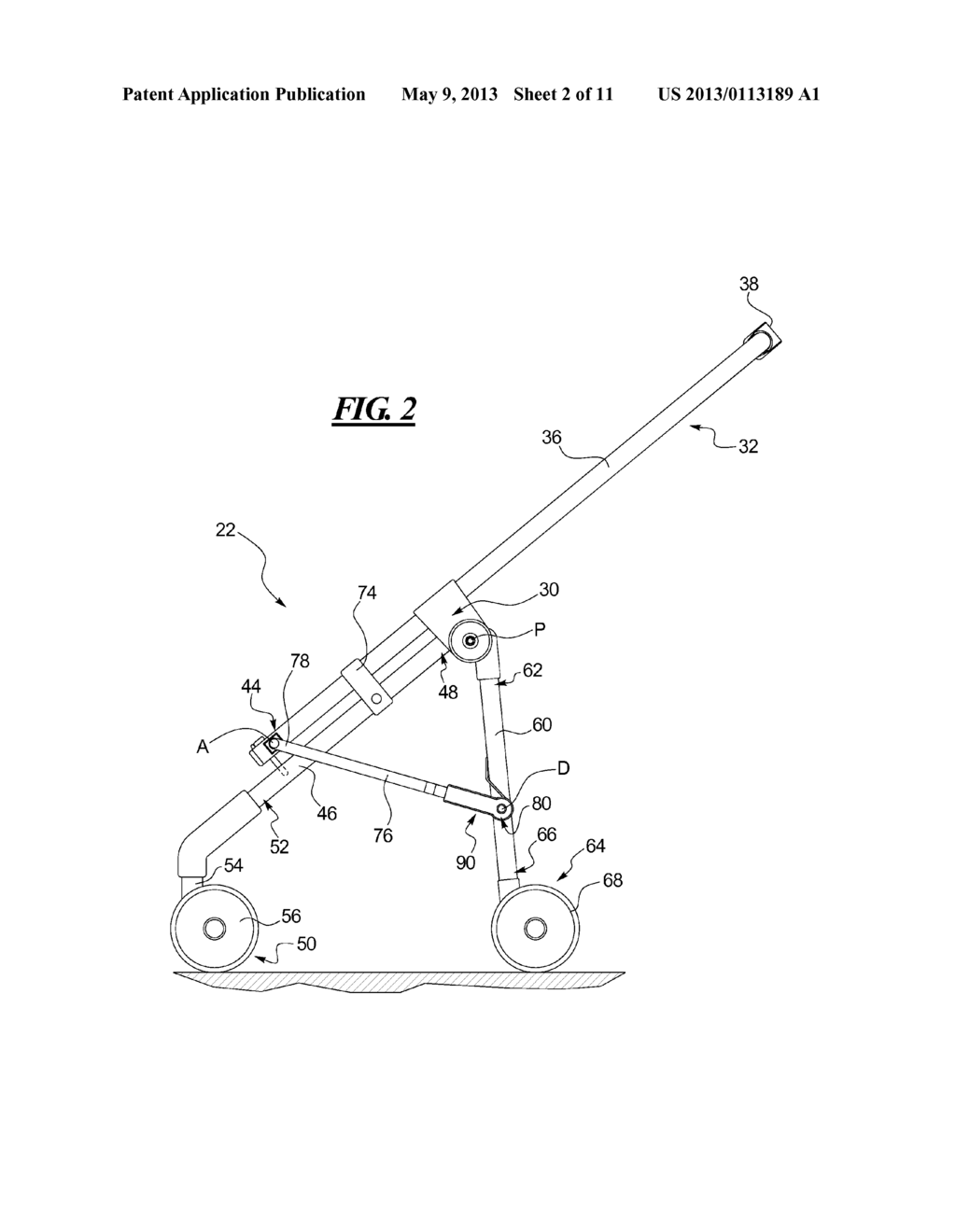 Foldable Stroller and Frame Assembly - diagram, schematic, and image 03