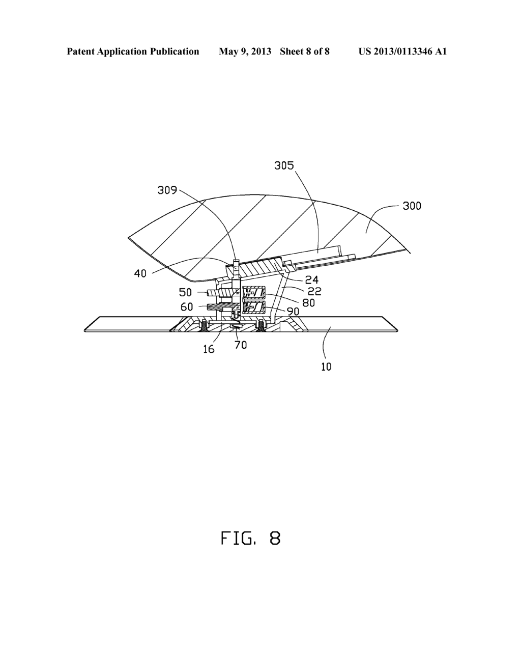 ELECTRONIC DEVICE WITH SUPPORTING APPARATUS - diagram, schematic, and image 09