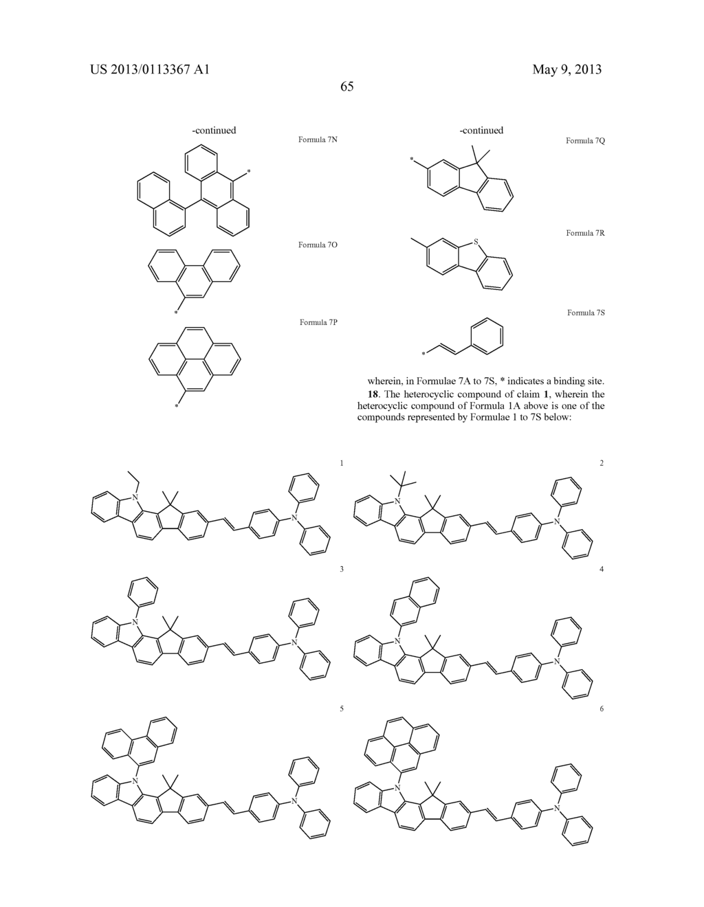 HETEROCYCLIC COMPOUND AND ORGANIC LIGHT-EMITTING DEVICE INCLUDING THE SAME - diagram, schematic, and image 67