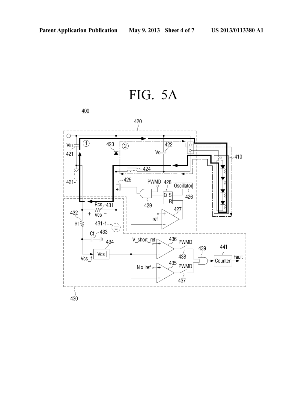 LED DRIVING APPARATUS, LED DRIVING METHOD AND DISPLAY APPARATUS USING THE     SAME - diagram, schematic, and image 05