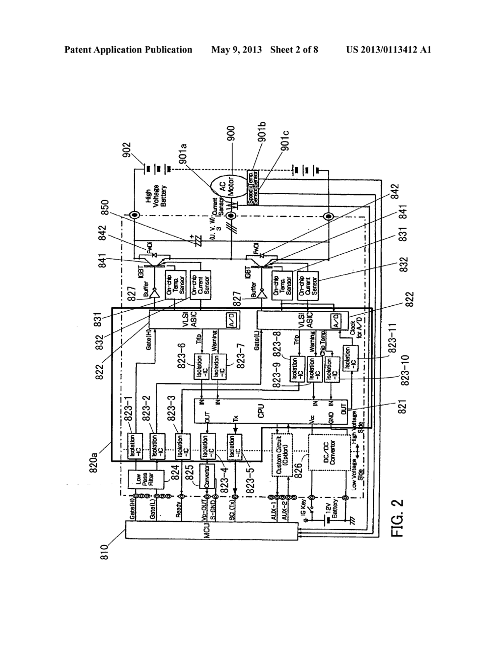 INVERTER UNIT, INTEGRATED CIRCUIT CHIP, AND VEHICLE DRIVE APPARATUS - diagram, schematic, and image 03