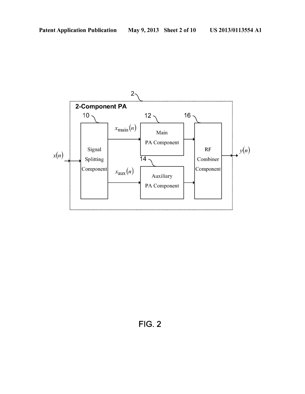 SIGNAL SPLITTING APPARATUS SUITABLE FOR USE IN A POWER AMPLIFIER - diagram, schematic, and image 03