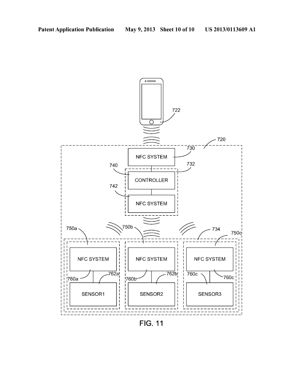 SYSTEMS AND METHODS FOR TRANSMITTING DATA USING NEAR FIELD COMMUNICATIONS - diagram, schematic, and image 11