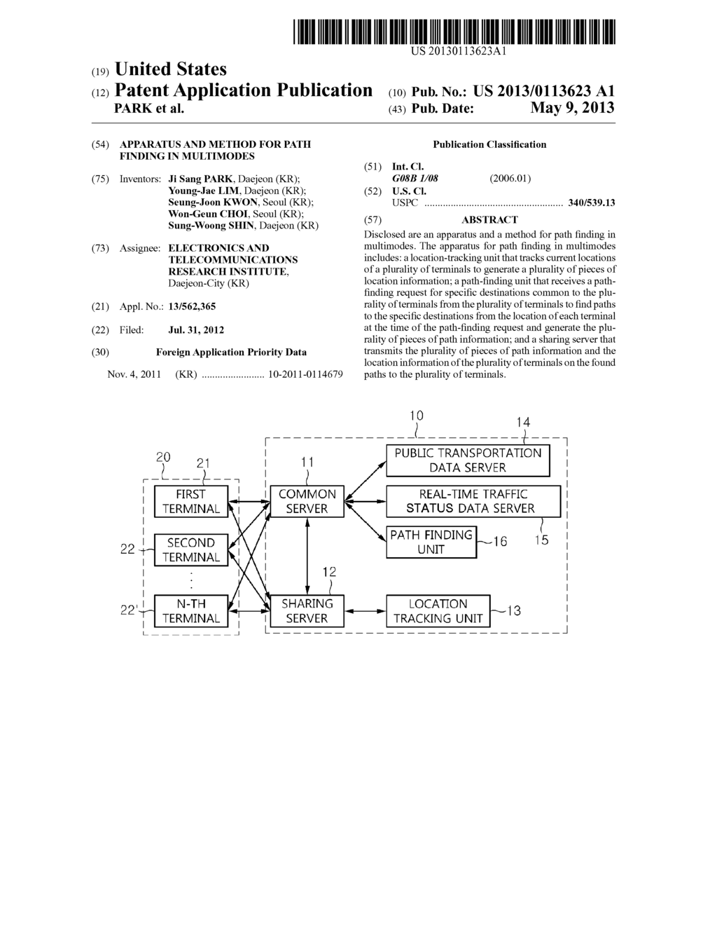 APPARATUS AND METHOD FOR PATH FINDING IN MULTIMODES - diagram, schematic, and image 01