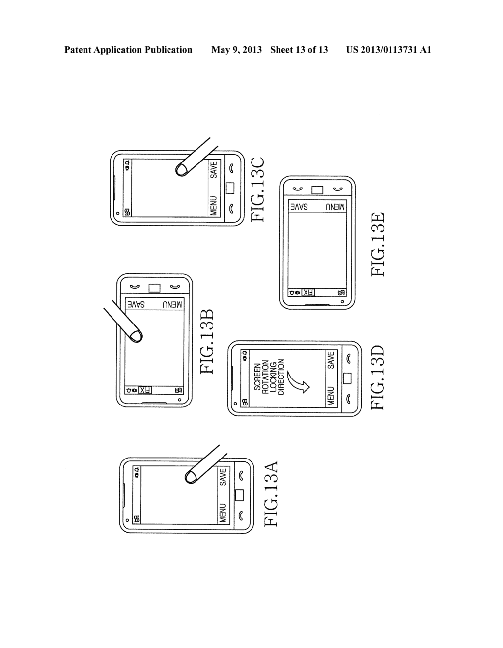 APPARATUS AND METHOD FOR LOCKING AUTOMATIC SCREEN ROTATION IN PORTABLE     TERMINAL - diagram, schematic, and image 14