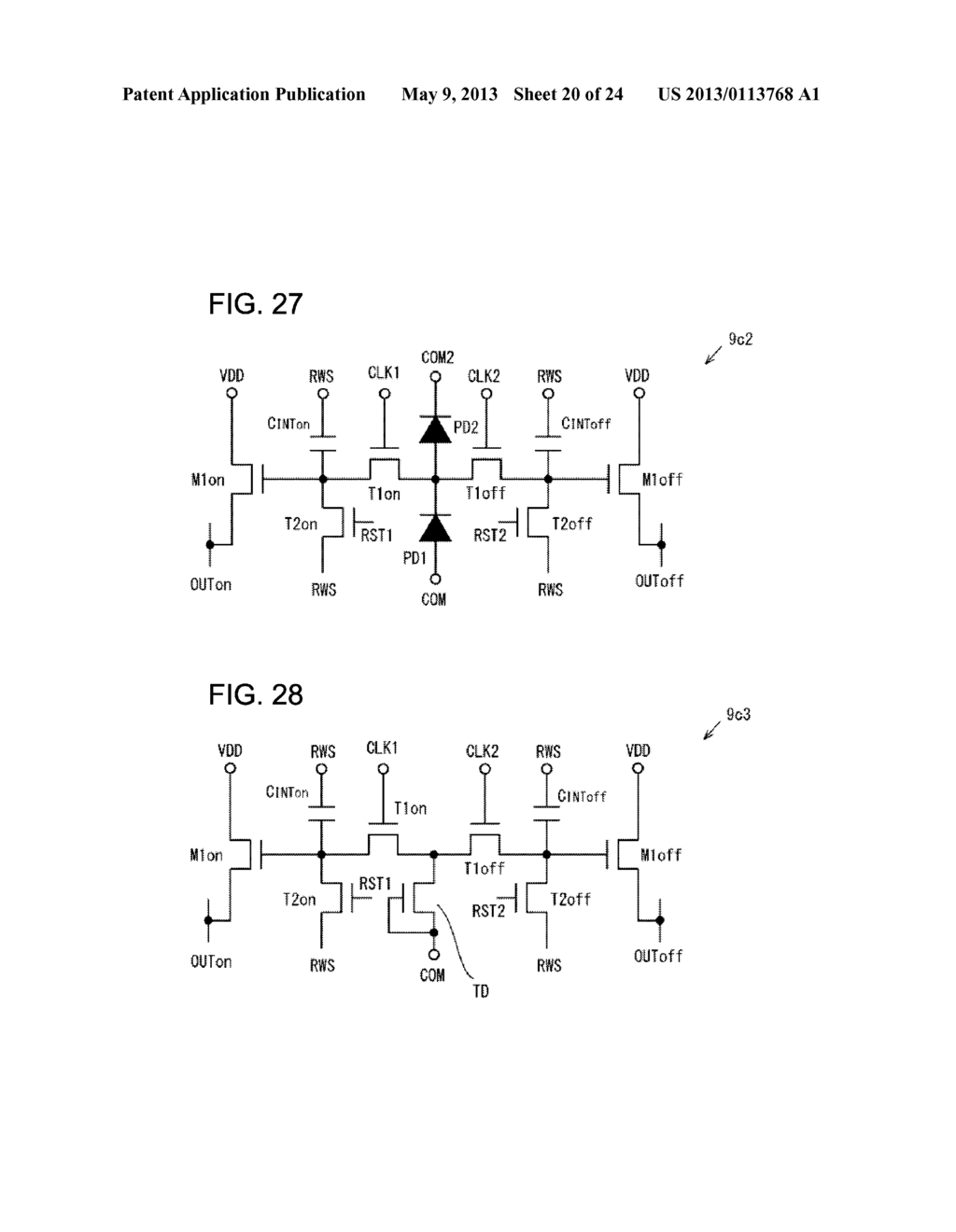 DISPLAY DEVICE AND DRIVE METHOD FOR SAME - diagram, schematic, and image 21