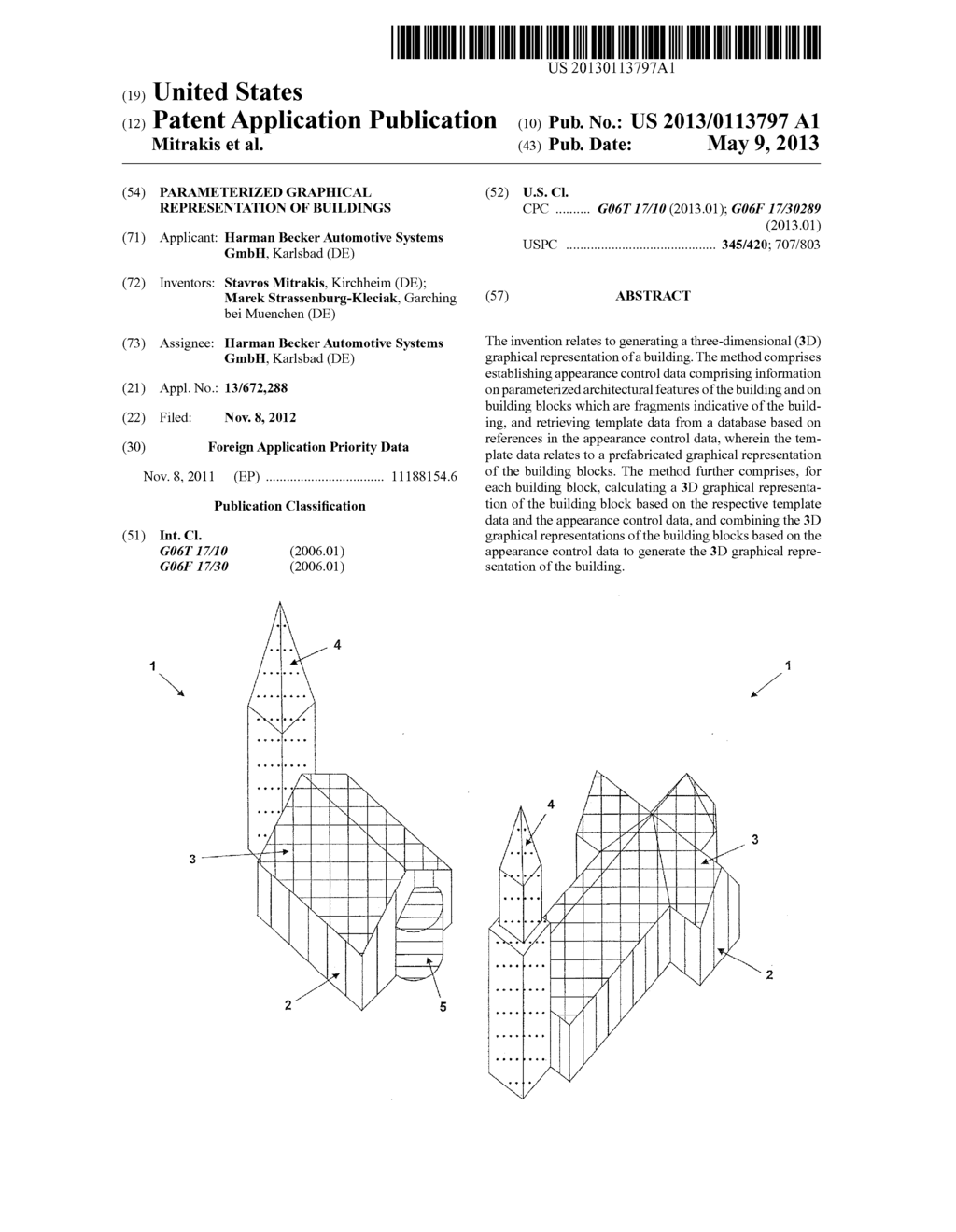 PARAMETERIZED GRAPHICAL REPRESENTATION OF BUILDINGS - diagram, schematic, and image 01