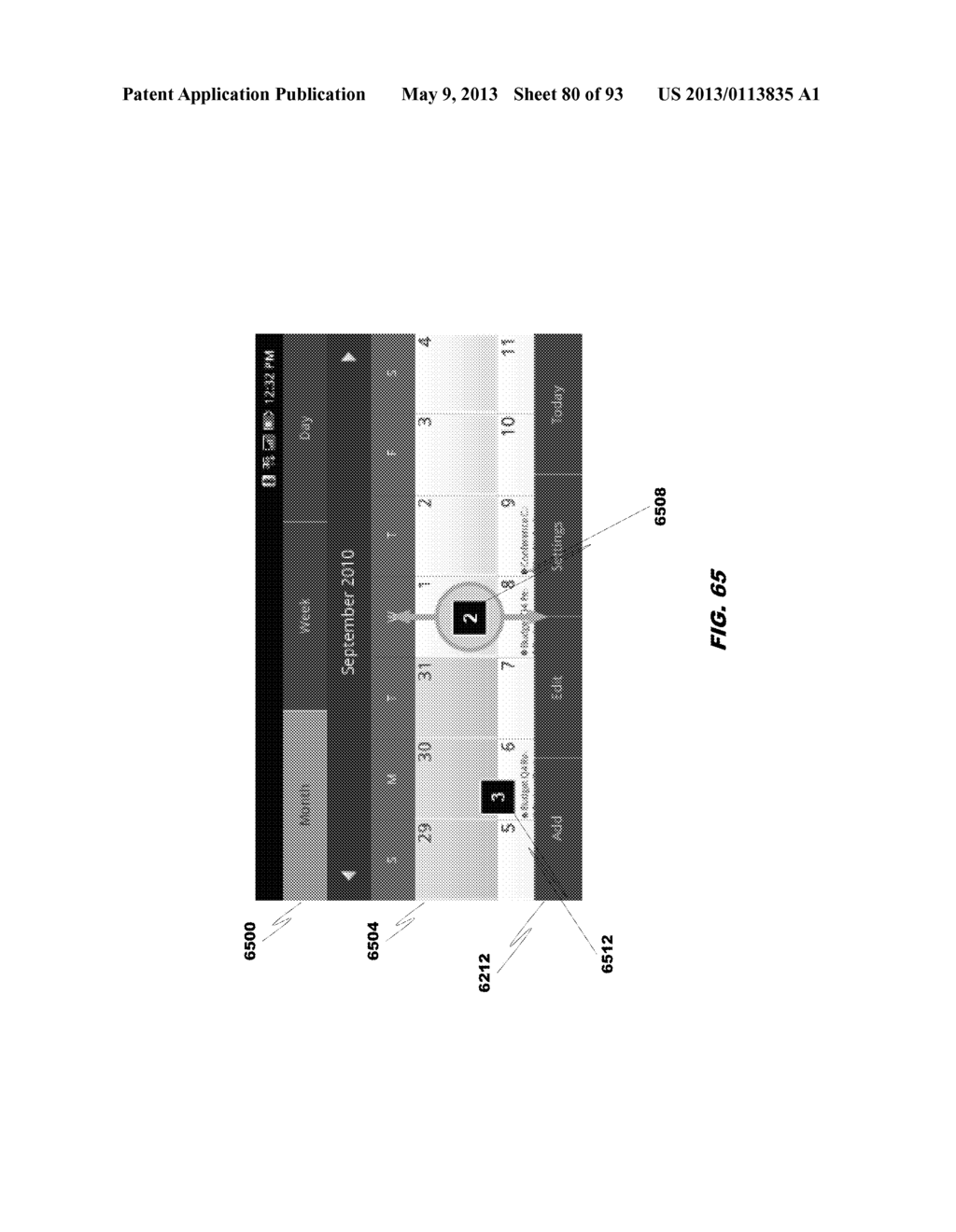 CALENDAR APPLICATION VIEWS IN LANDSCAPE DUAL MODE - diagram, schematic, and image 81