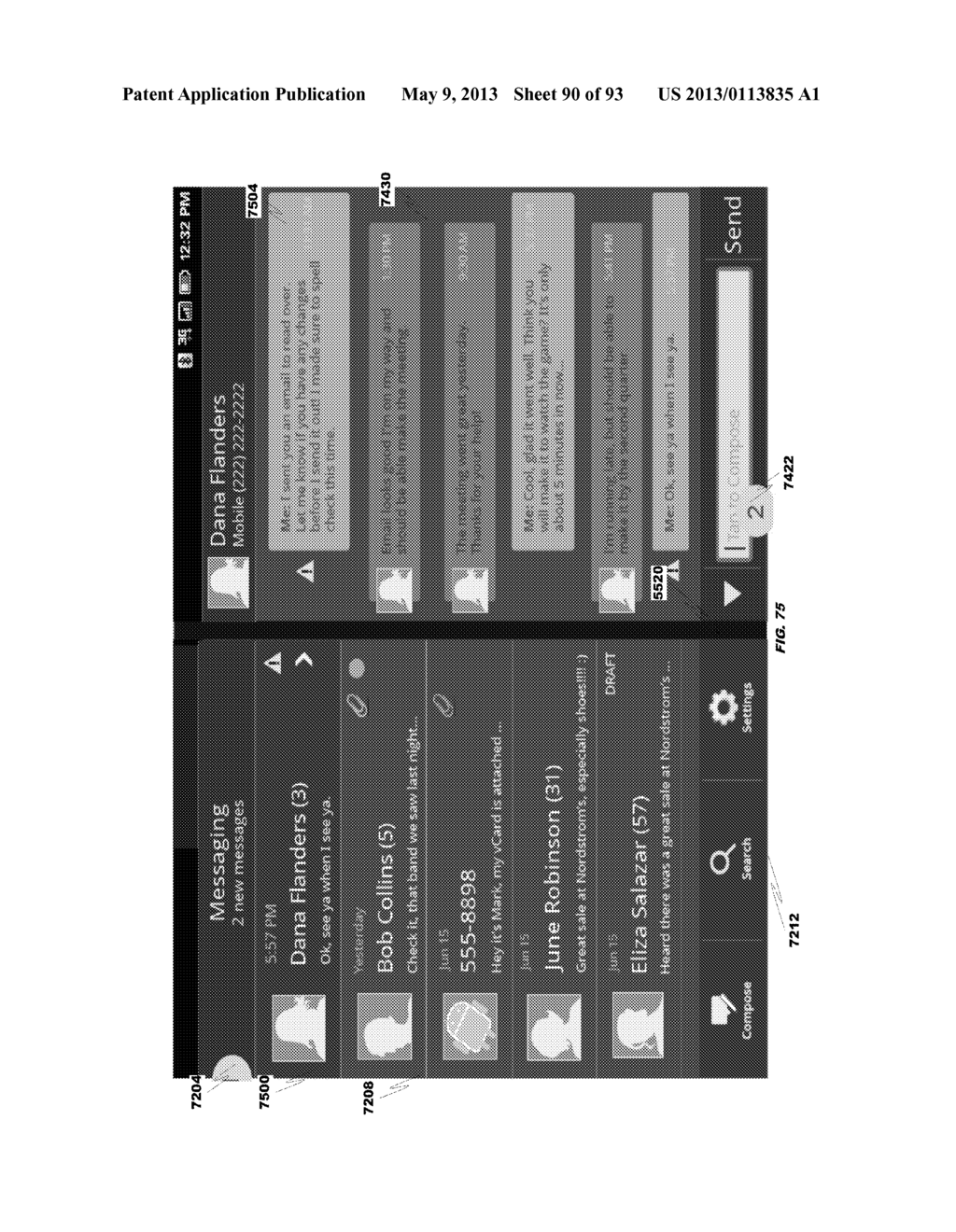 CALENDAR APPLICATION VIEWS IN LANDSCAPE DUAL MODE - diagram, schematic, and image 91