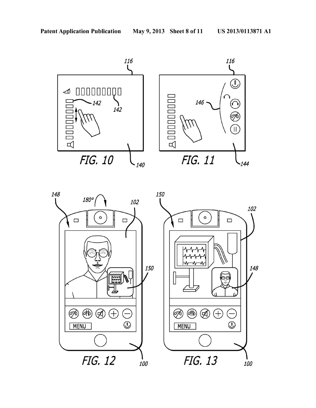 TELE-PRESENCE SYSTEM WITH A USER INTERFACE THAT DISPLAYS DIFFERENT     COMMUNICATION LINKS - diagram, schematic, and image 09