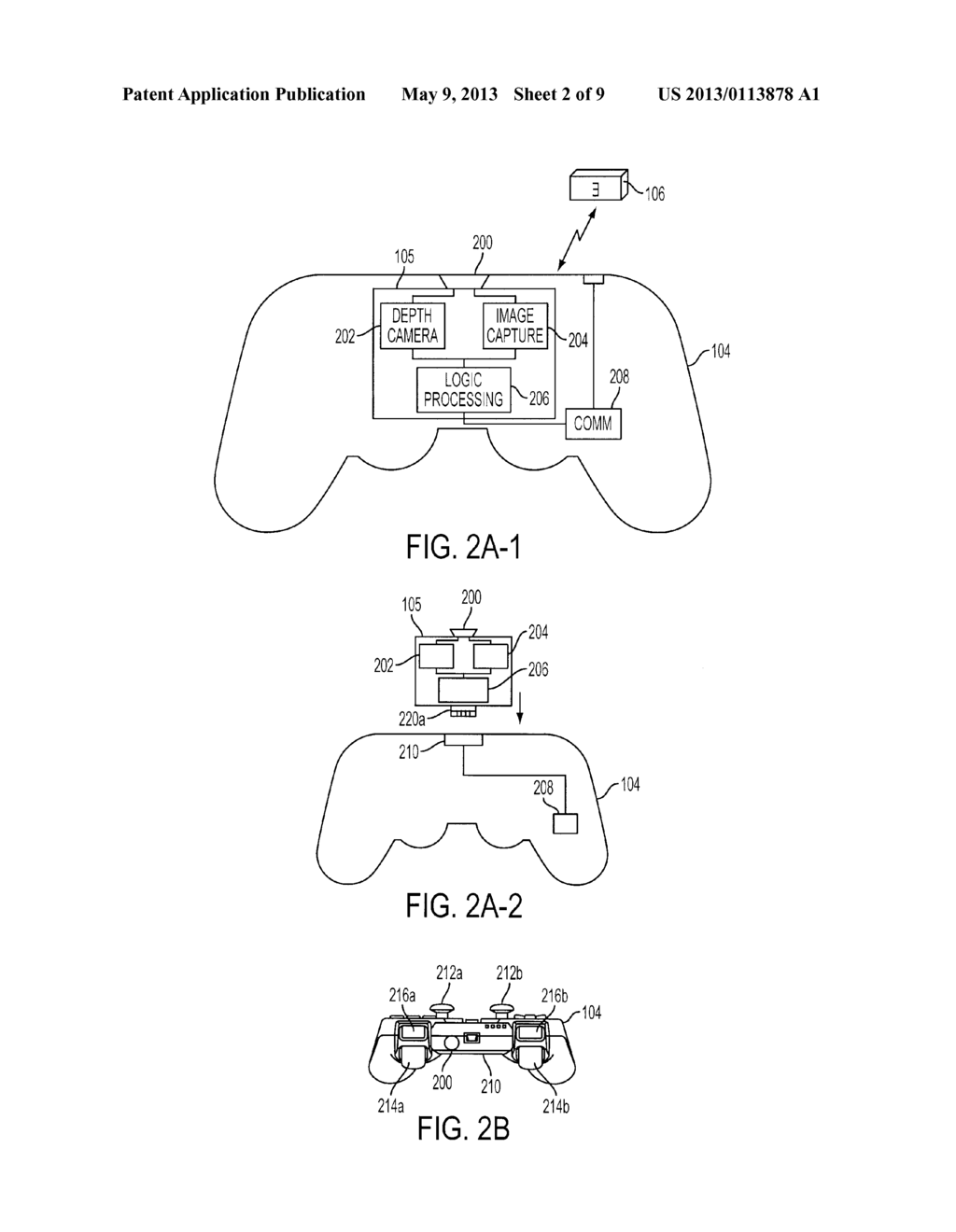 Methods for Interfacing With an Interactive Application Using a Controller     With an Integrated Camera - diagram, schematic, and image 03