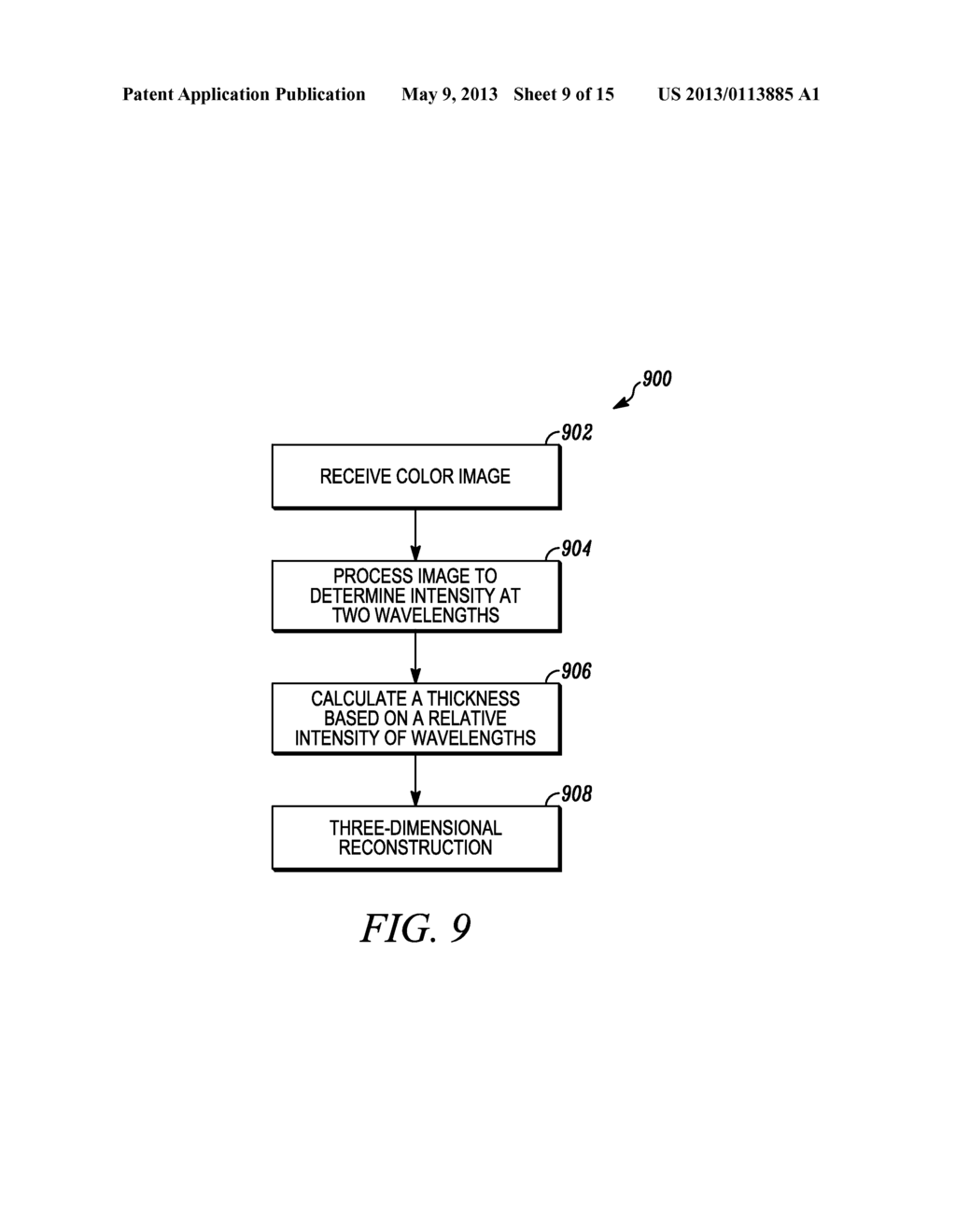 THREE-DIMENSIONAL IMAGING USING A SINGLE CAMERA - diagram, schematic, and image 10