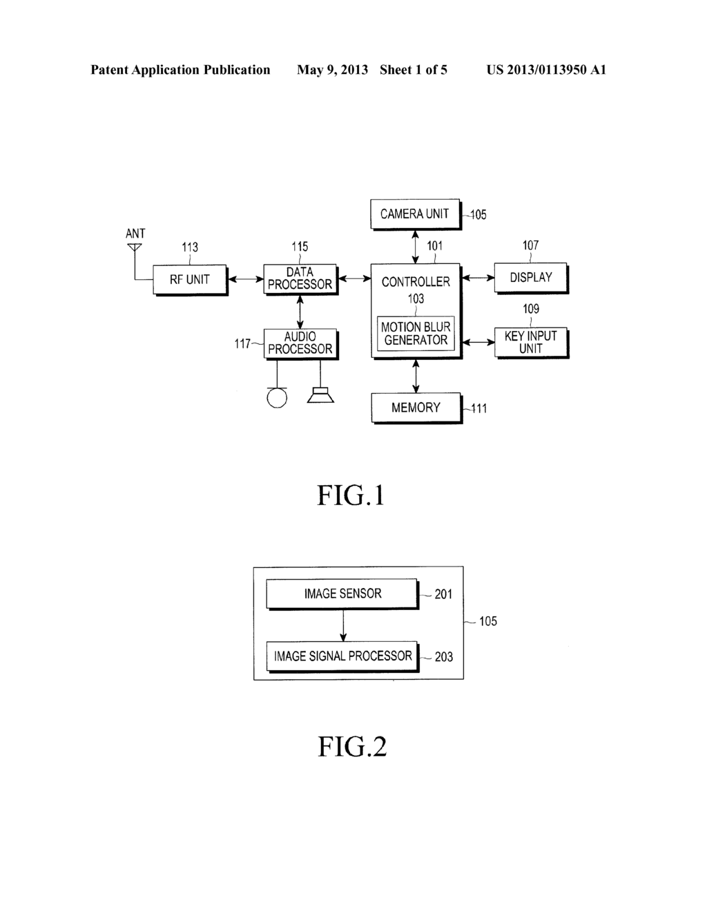 APPARATUS AND METHOD FOR GENERATING MOTION BLUR IN MOBILE TERMINAL - diagram, schematic, and image 02