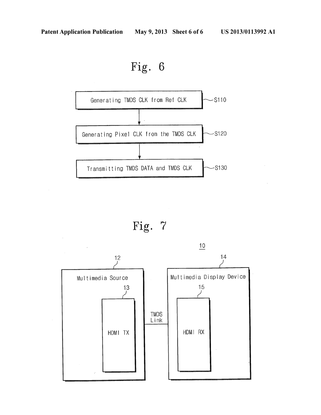 METHODS OF GENERATING A PIXEL CLOCK SIGNAL FROM A TRANSMISSION CLOCK     SIGNAL AND RELATED DATA TRANSMISSION METHODS FOR MULTIMEDIA SOURCES - diagram, schematic, and image 07
