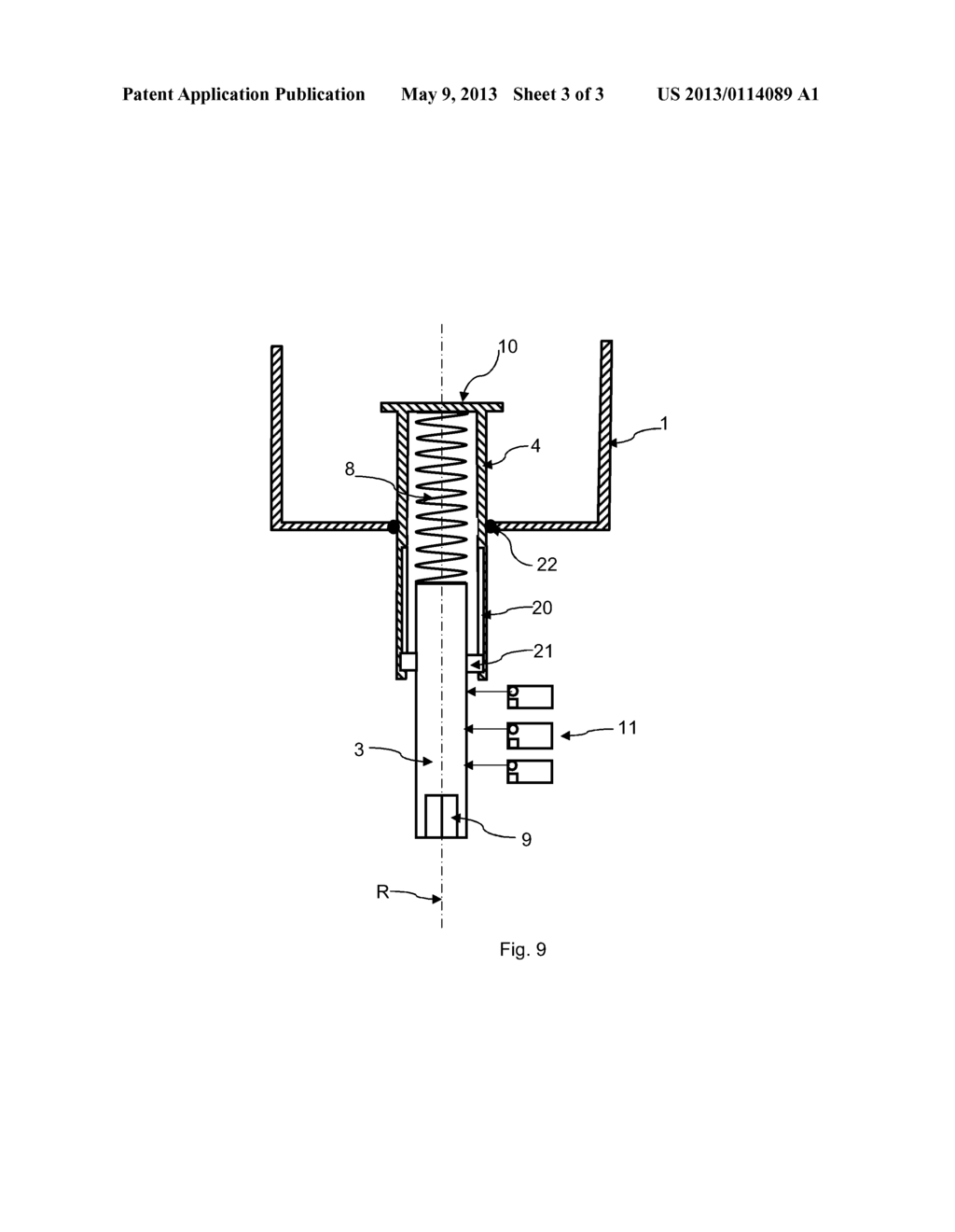 DEVICE FOR SENSING A CAPSULE IN A BEVERAGE PRODUCTION APPARATUS - diagram, schematic, and image 04