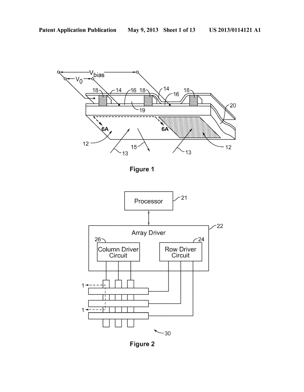 MATCHING LAYER THIN-FILMS FOR AN ELECTROMECHANICAL SYSTEMS REFLECTIVE     DISPLAY DEVICE - diagram, schematic, and image 02