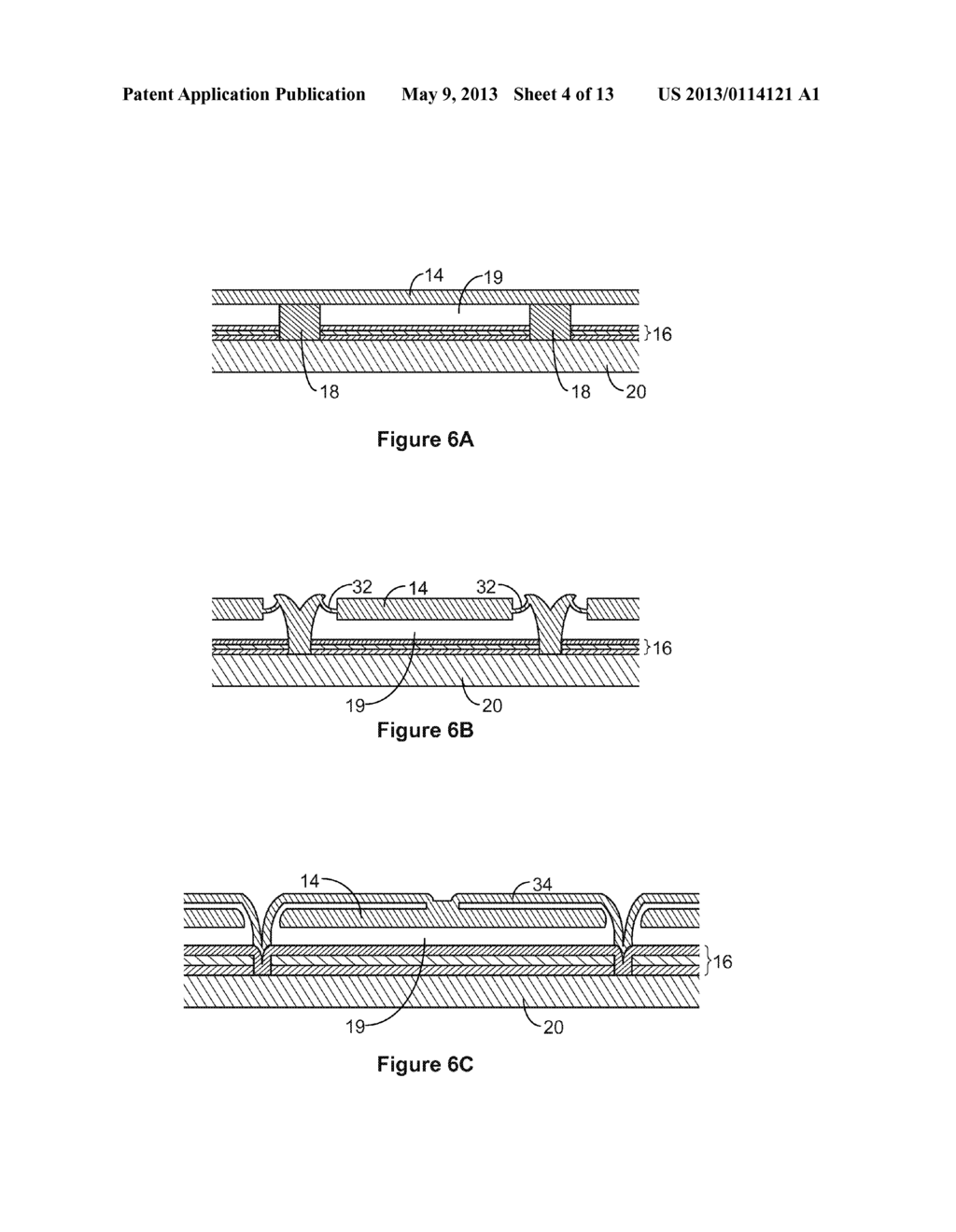 MATCHING LAYER THIN-FILMS FOR AN ELECTROMECHANICAL SYSTEMS REFLECTIVE     DISPLAY DEVICE - diagram, schematic, and image 05