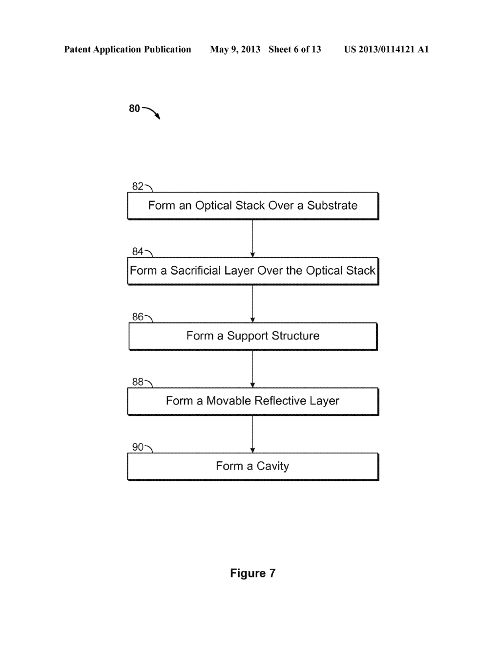 MATCHING LAYER THIN-FILMS FOR AN ELECTROMECHANICAL SYSTEMS REFLECTIVE     DISPLAY DEVICE - diagram, schematic, and image 07