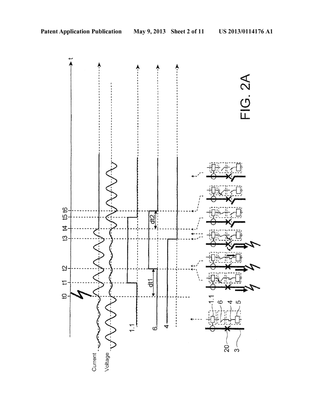 PROTECTION DEVICE TO BE ASSOCIATED IN AN ELECTRICAL CIRCUIT WITH A     CURRENT-BREAKER DEVICE OF INCREASED SERVICE LIFE - diagram, schematic, and image 03