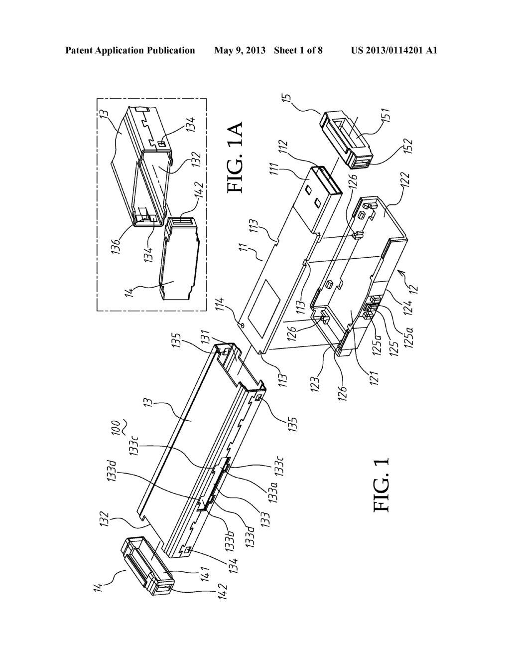 SIDE-PUSH TYPE RETRACTABLE USB MEMORY STICK - diagram, schematic, and image 02