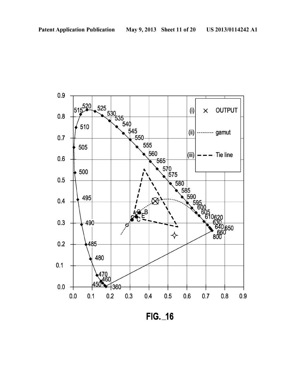 SOLID STATE LIGHTING DEVICE INCLUDING MULTIPLE WAVELENGTH CONVERSION     MATERIALS - diagram, schematic, and image 12