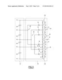 DEVICE FOR BALANCING THE VOLTAGE ON THE TERMINALS OF A CAPACITOR OF A SET     OF CAPACITORS, AND VOLTAGE CONVERSION SYSTEM INCLUDING SUCH A BALANCING     DEVICE diagram and image