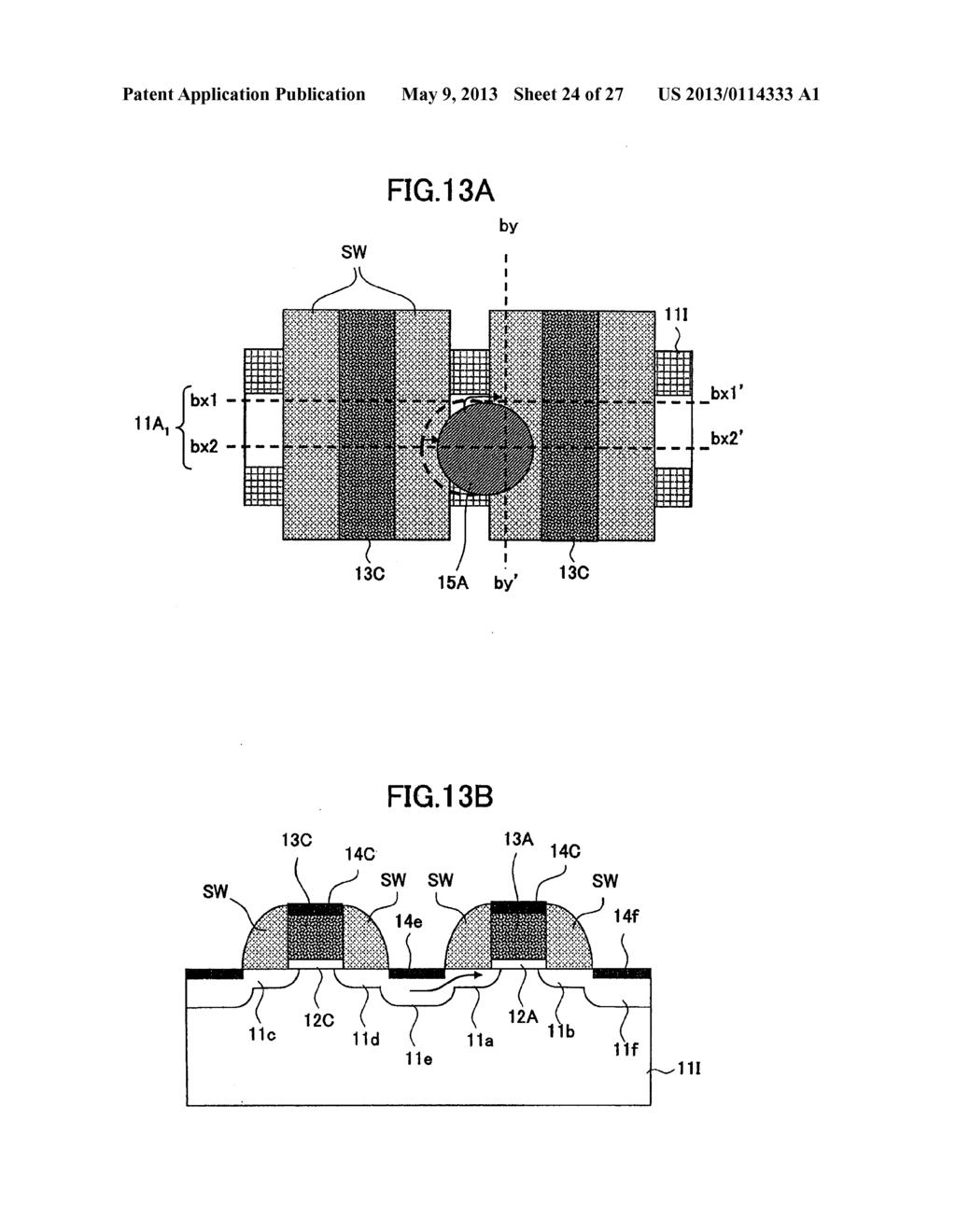 SEMICONDUCTOR MEMORY DEVICE AND FABRICATION PROCESS THEREOF - diagram, schematic, and image 25