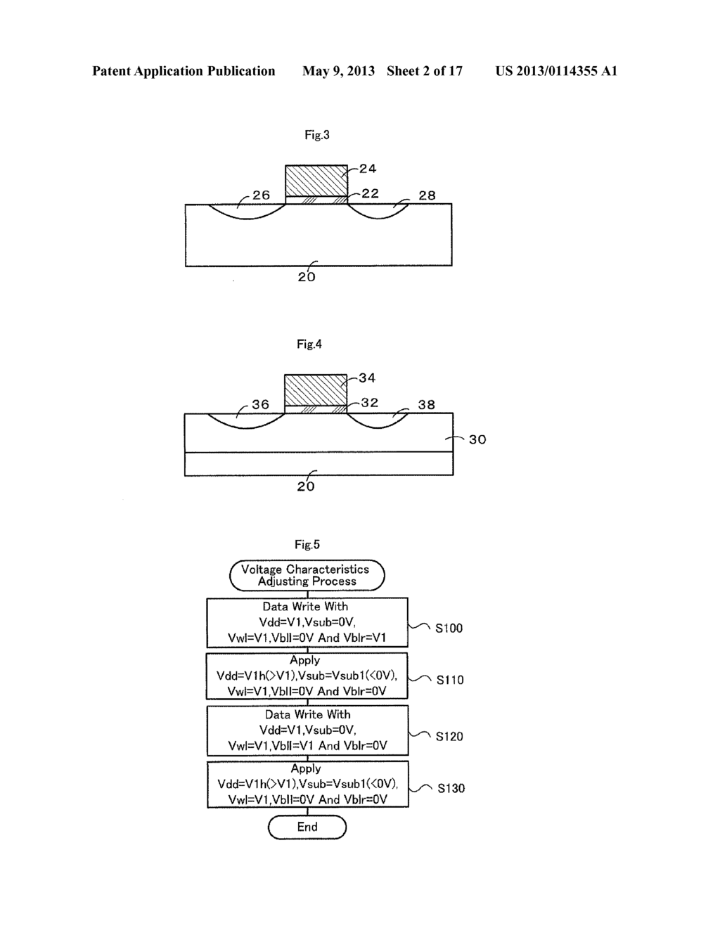 METHOD FOR ADJUSTING VOLTAGE CHARACTERISTICS OF SEMICONDUCTOR MEMORY     ELEMENT, METHOD FOR ADJUSTING VOLTAGE CHARACTERISTICS OF SEMICONDUCTOR     MEMORY DEVICE, CHARGE PUMP AND METHOD FOR ADJUSTING VOLTAGE OF CHARGE     PUMP - diagram, schematic, and image 03