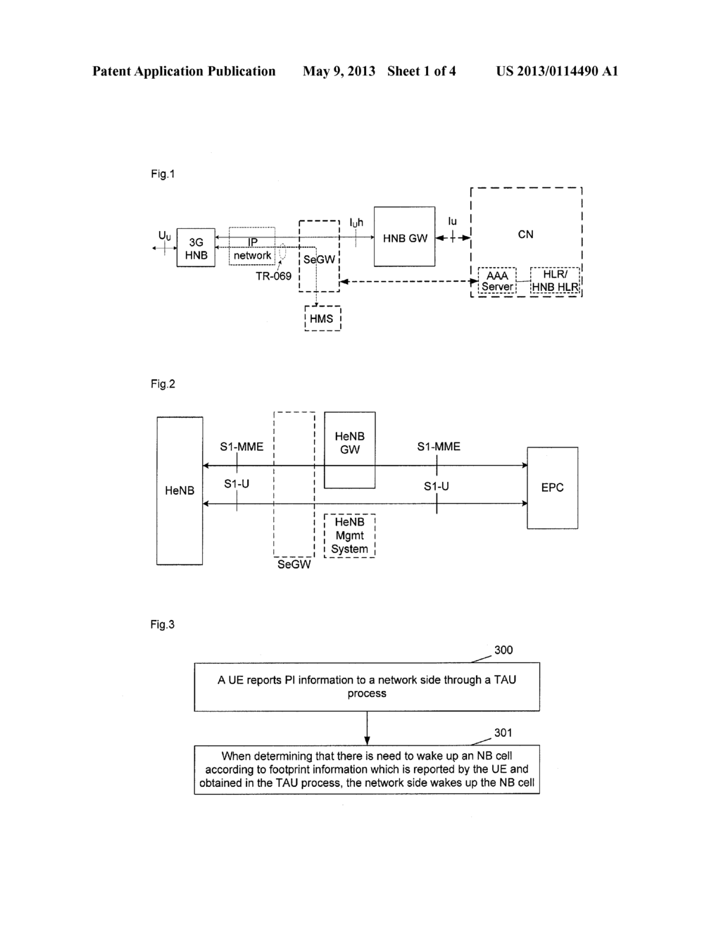 METHOD AND SYSTEM FOR WAKING UP NODE B CELL - diagram, schematic, and image 02