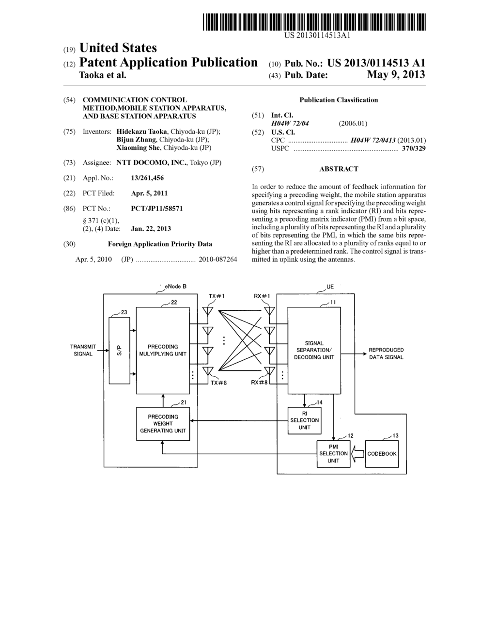 COMMUNICATION CONTROL METHOD,MOBILE STATION APPARATUS, AND BASE STATION     APPARATUS - diagram, schematic, and image 01