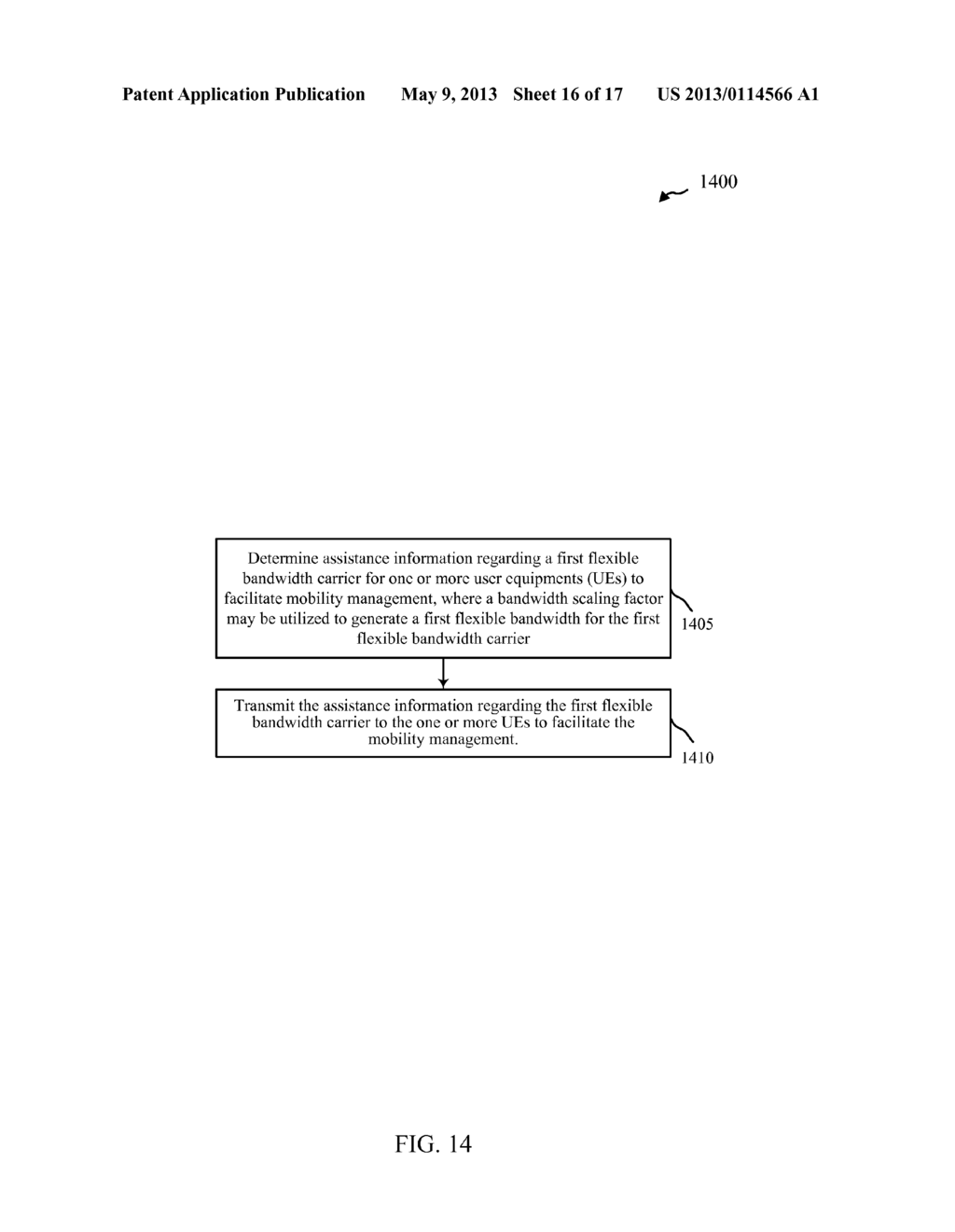 ASSISTANCE INFORMATION FOR FLEXIBLE BANDWIDTH CARRIER MOBILITY METHODS,     SYSTEMS, AND DEVICES - diagram, schematic, and image 17