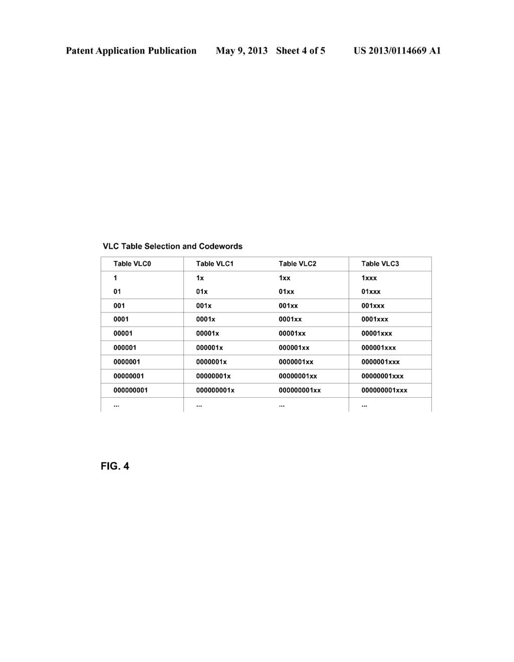 VLC COEFFICIENT CODING FOR LARGE CHROMA BLOCK - diagram, schematic, and image 05