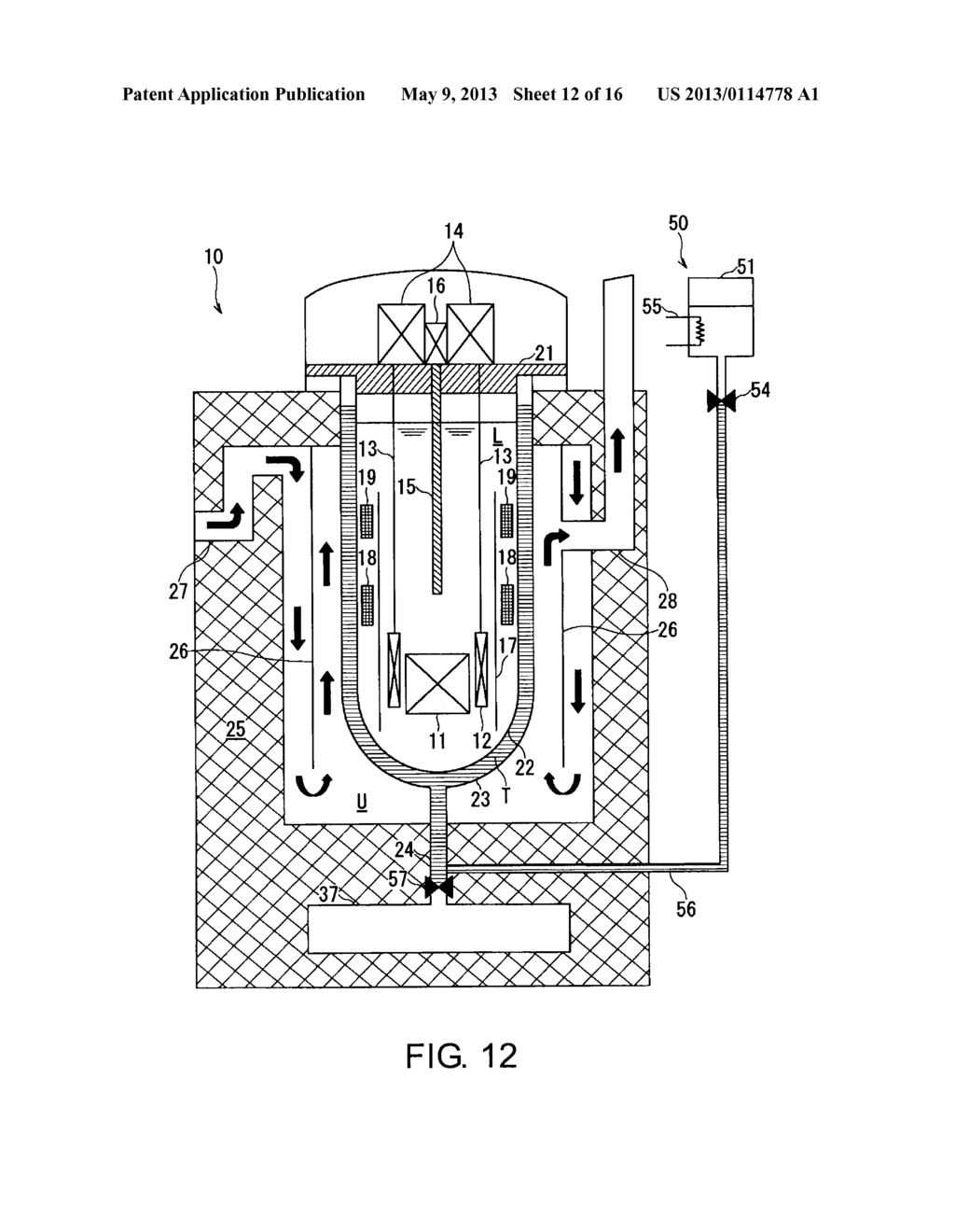 LIQUID METAL COOLED NUCLEAR REACTOR AND HEAT REMOVAL METHOD FOR THE SAME - diagram, schematic, and image 13