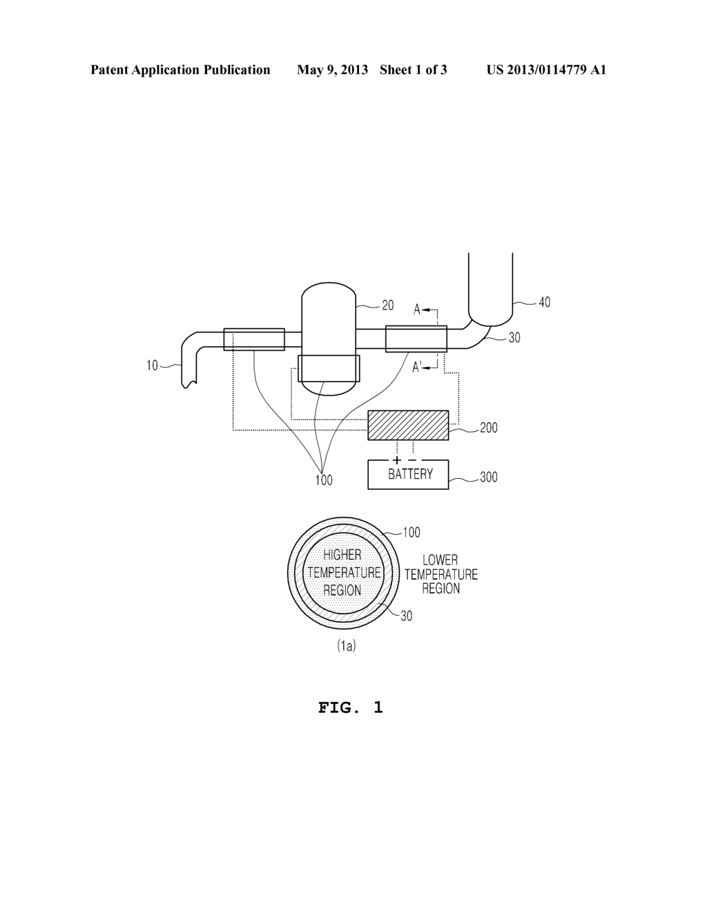 APPARATUS FOR CHARGING EMERGENCY BATTERY USING THERMOELECTRIC GENERATION     DEVICE IN NUCLEAR POWER PLANT - diagram, schematic, and image 02