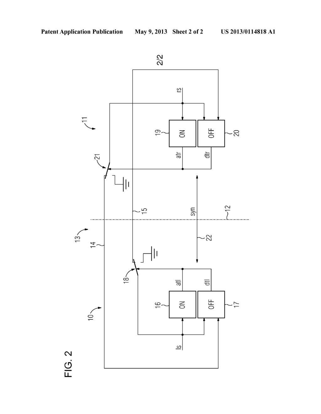 METHOD FOR AUTOMATIC ACTIVATION AND DEACTIVATION OF A BINAURAL HEARING     SYSTEM AND BINAURAL HEARING SYSTEM - diagram, schematic, and image 03