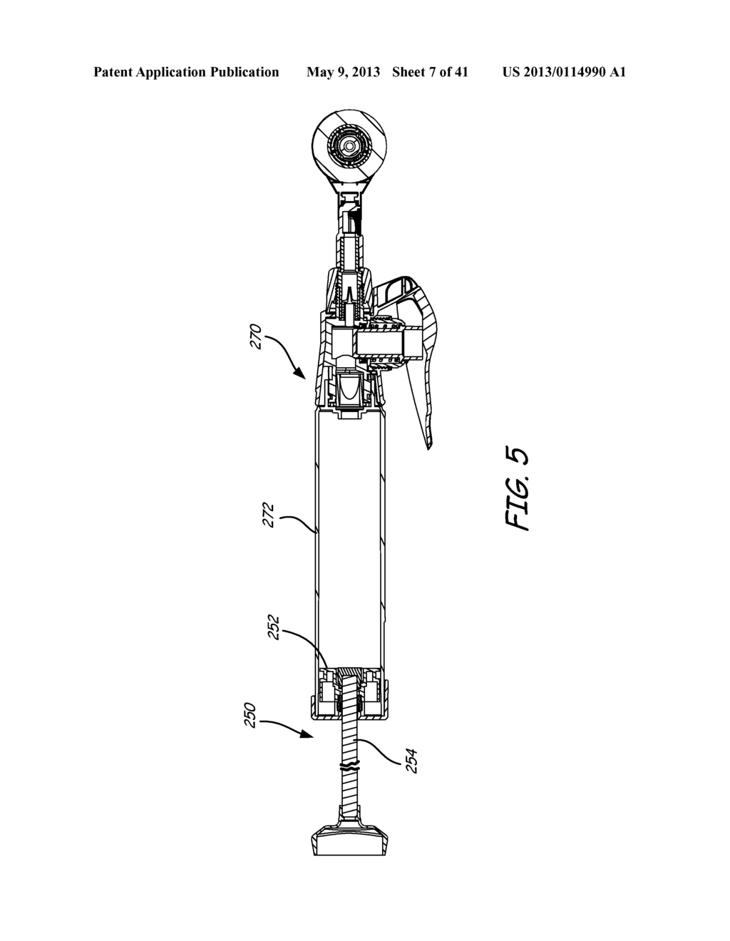 INTERNAL FEED PAINTING DEVICE WITH CONSTANT FORCE DRIVE MECHANISM - diagram, schematic, and image 08