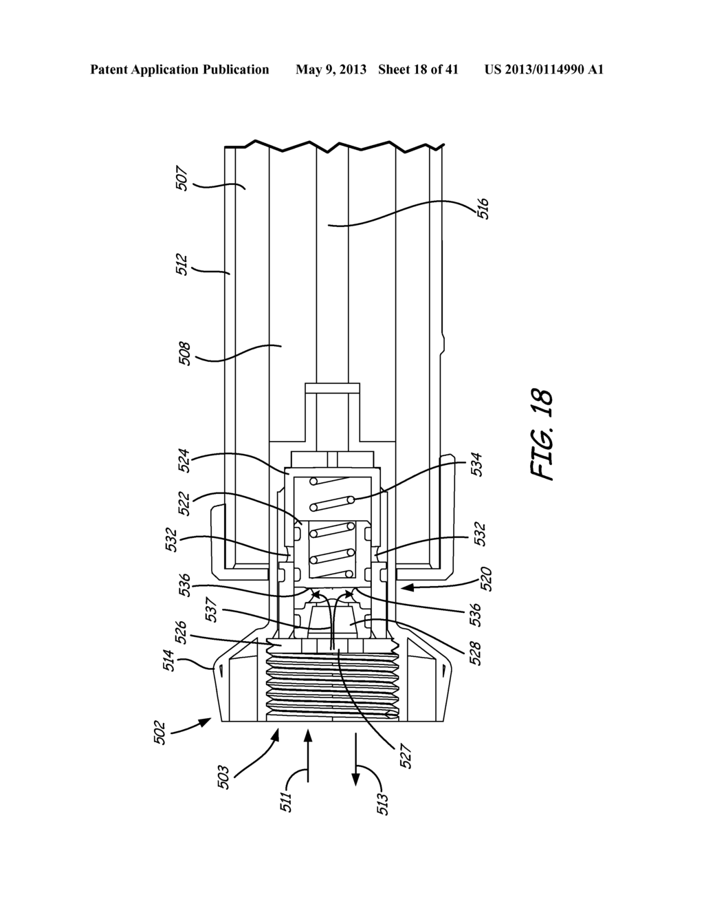 INTERNAL FEED PAINTING DEVICE WITH CONSTANT FORCE DRIVE MECHANISM - diagram, schematic, and image 19