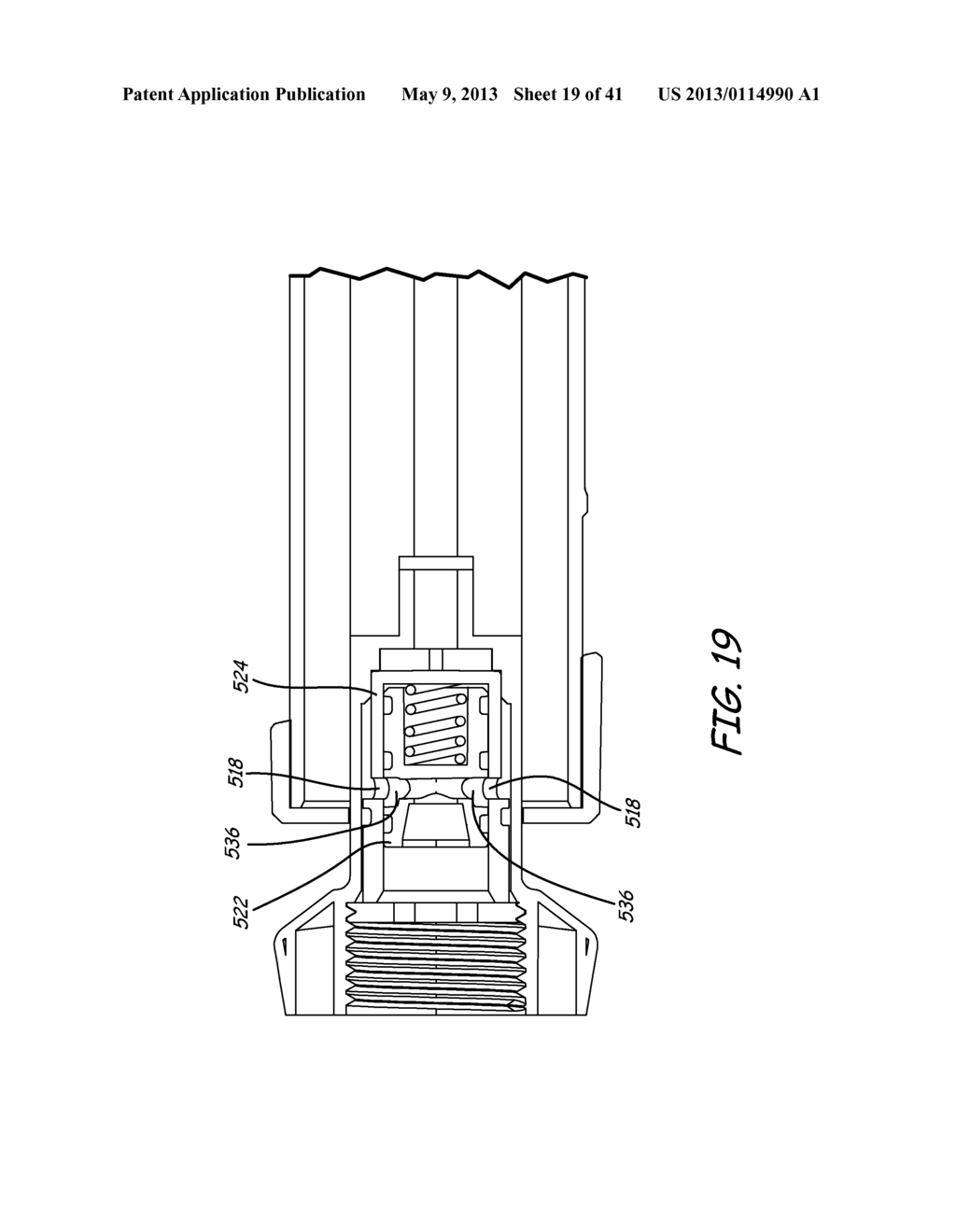 INTERNAL FEED PAINTING DEVICE WITH CONSTANT FORCE DRIVE MECHANISM - diagram, schematic, and image 20