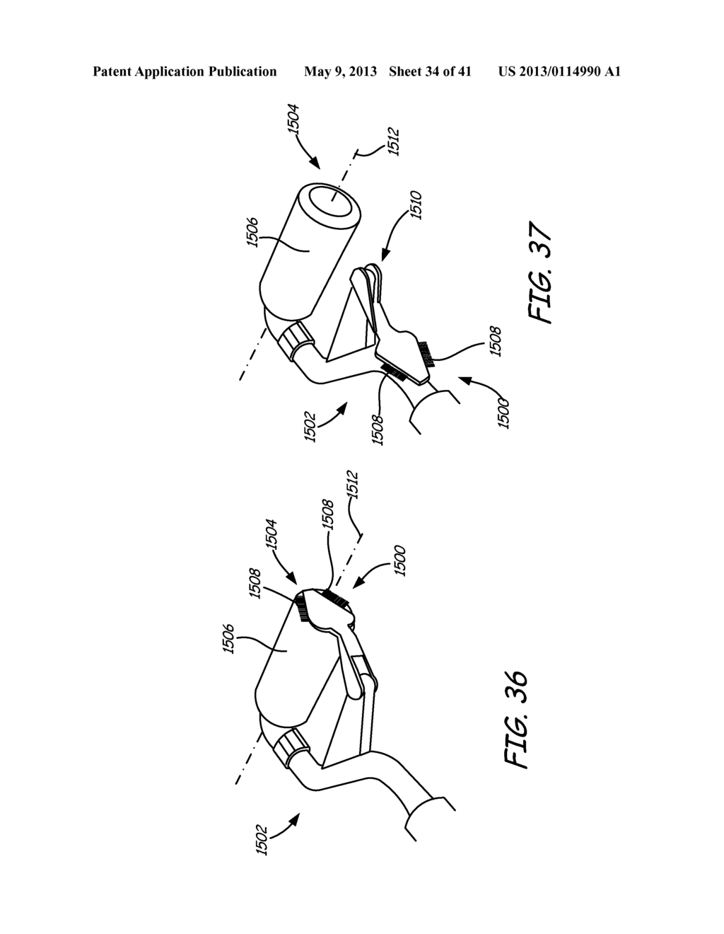 INTERNAL FEED PAINTING DEVICE WITH CONSTANT FORCE DRIVE MECHANISM - diagram, schematic, and image 35