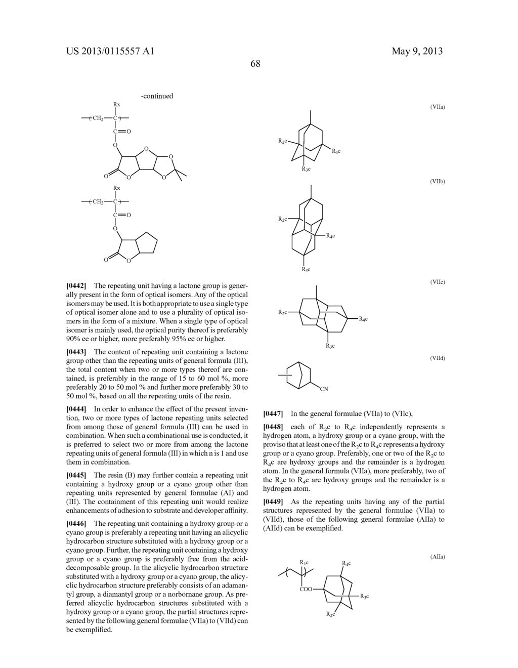 ACTINIC-RAY- OR RADIATION-SENSITIVE RESIN COMPOSITION, ACTINIC-RAY- OR     RADIATION-SENSITIVE FILM AND METHOD OF FORMING PATTERN - diagram, schematic, and image 70