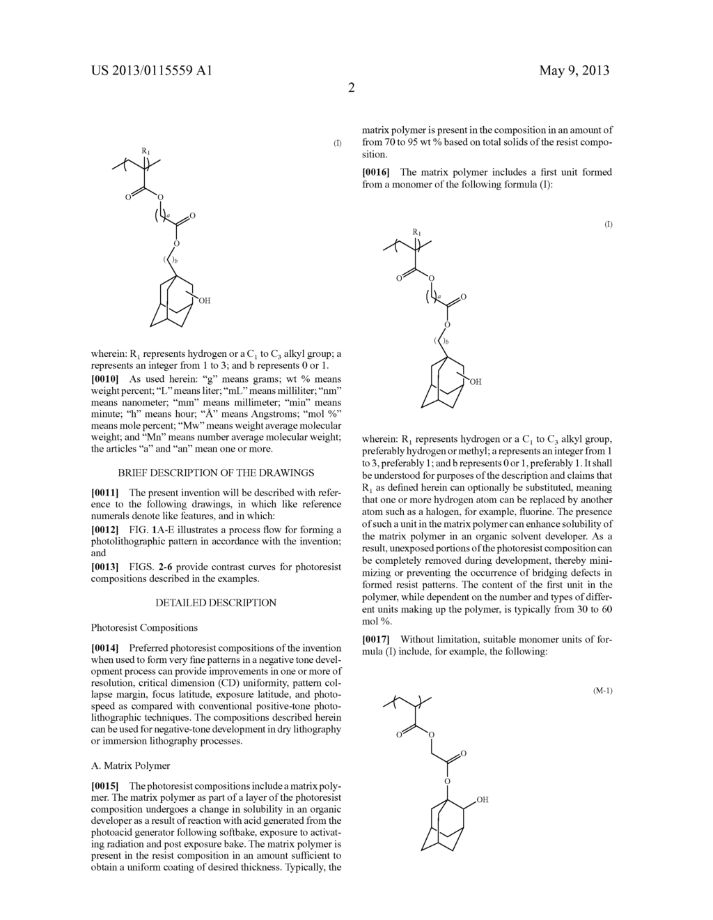 METHODS OF FORMING PHOTOLITHOGRAPHIC PATTERNS BY NEGATIVE TONE DEVELOPMENT - diagram, schematic, and image 07