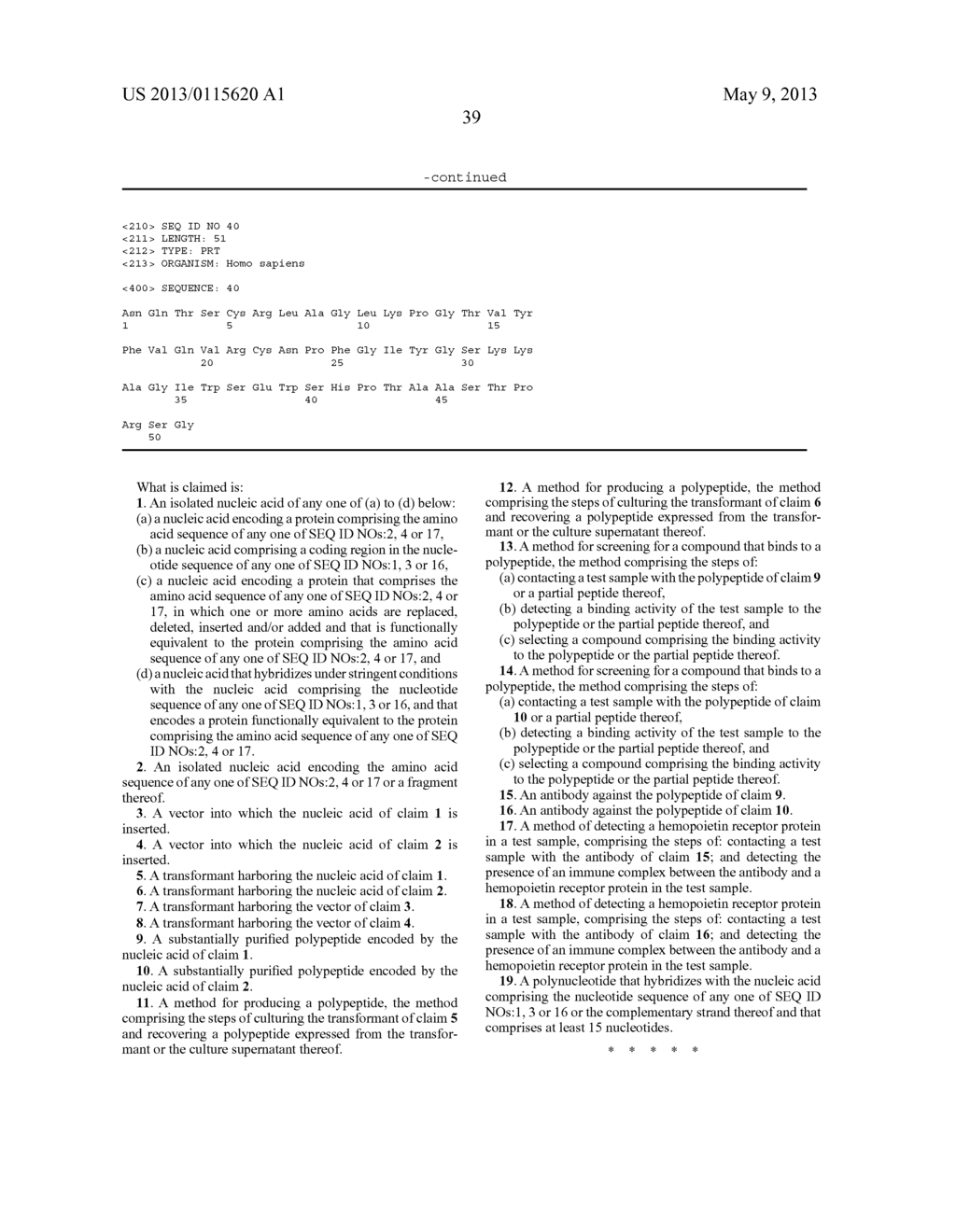 Novel Hemopoietin Receptor Protein, NR10 - diagram, schematic, and image 54