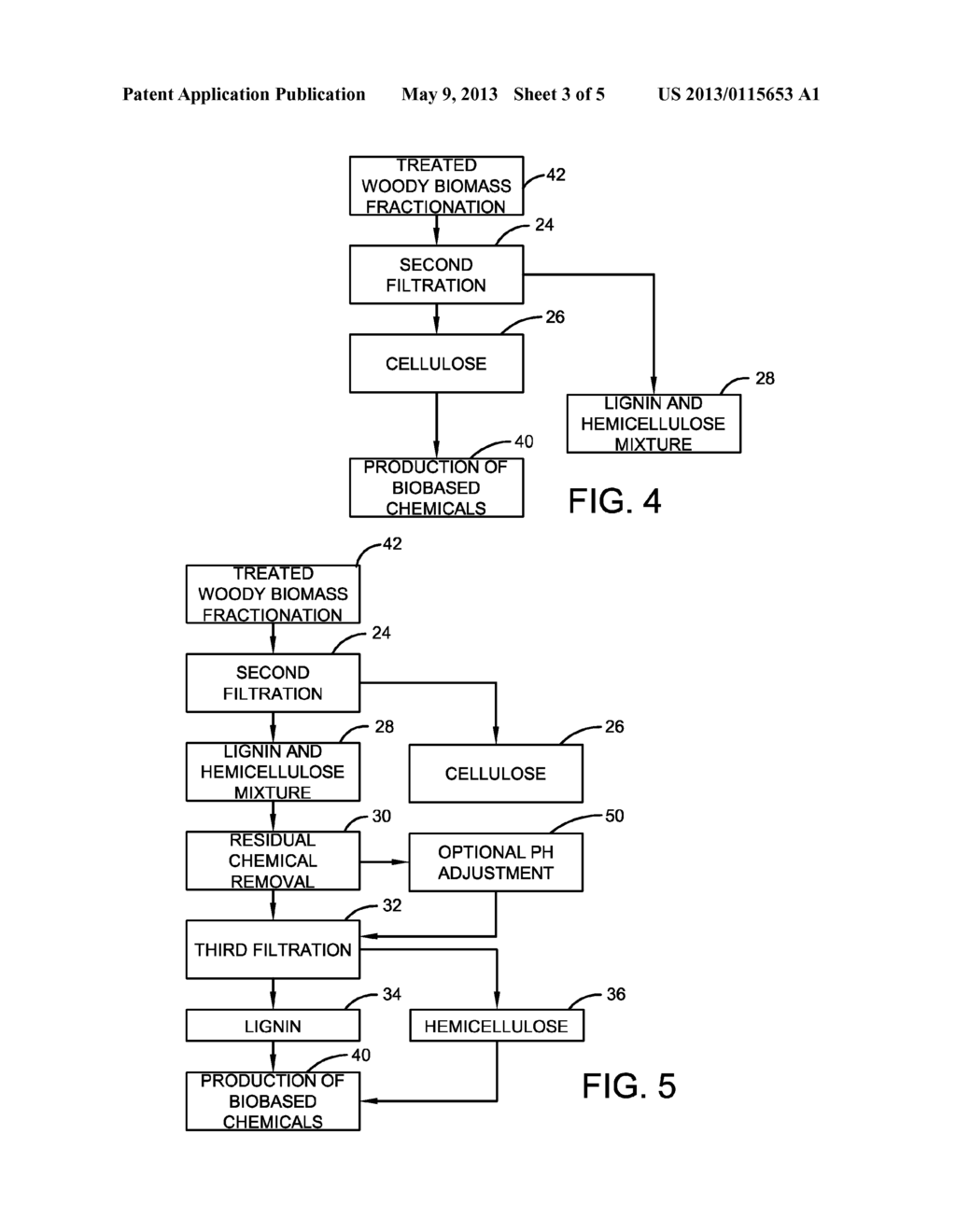 METHOD FOR PRODUCING BIOBASED CHEMICALS FROM WOODY BIOMASS - diagram, schematic, and image 04